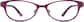 Front view of Oval Glasses 165317 in Purple thumbnail