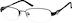 Rectangle Glasses 166621 in Black