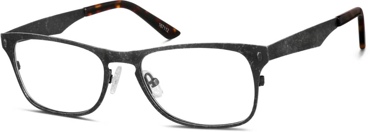 Angle view of Square Glasses 167112 in Gray