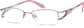 Angle view of Half-Rim Glasses 167317 in Pink thumbnail