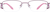 Front view of Half-Rim Glasses 167317 in Pink thumbnail