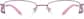 Front view of Half-Rim Glasses 167317 in Pink thumbnail