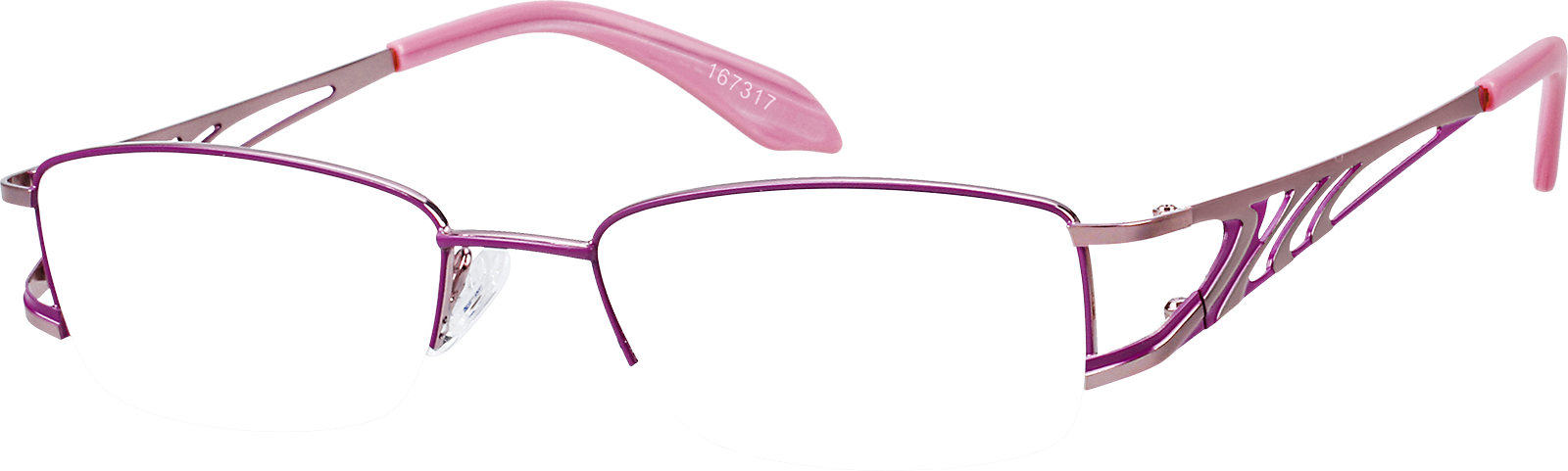 堅実な究極の Half-Rim Red Glasses Optical Zenni | #167318 絵画