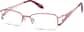 Angle view of Half-Rim Glasses 167318 in Red thumbnail