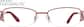 Front view of Half-Rim Glasses 167318 in Red thumbnail