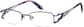 Angle view of Half-Rim Glasses 167321 in Purple thumbnail