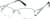 Angle view of Half-Rim Glasses 167324 in Green thumbnail