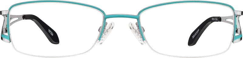 Green Half-Rim Glasses