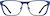 Front view of Square Glasses 167916 in Blue thumbnail