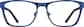 Front view of Square Glasses 167916 in Blue thumbnail