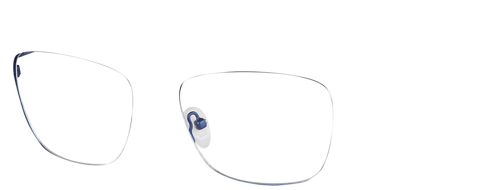 Blue Square Glasses #167916 | Zenni Optical Canada