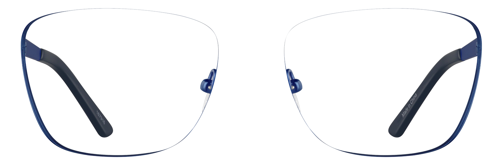 Blue Square Glasses #167916 | Zenni Optical Canada