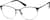 Angle view of Rectangle Glasses 168121 in Black thumbnail