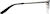 Side view of Rectangle Glasses 168121 in Black thumbnail