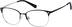 Oval Glasses 168221 in Black