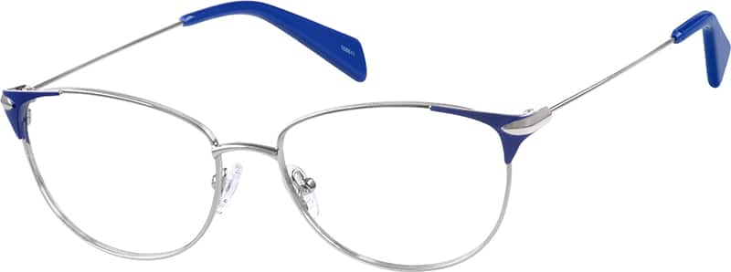 Angle view of Cat-Eye Glasses 168611 in Silver