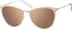 Premium Cat-Eye Sunglasses 168722 in Cream