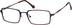 Rectangle Glasses 169018 in Red