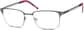 Angle view of Browline Glasses 169912 in Graphite thumbnail