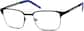 Angle view of Browline Glasses 169921 in Black thumbnail