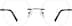 Rimless Glasses 170412 in Gray