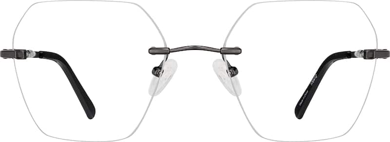 Gray Rimless Glasses