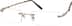 Rimless Glasses 170414 in Gold
