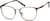 Angle view of Square Glasses 170915 in Brown thumbnail