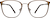 Front view of Square Glasses 170915 in Brown thumbnail