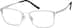 Rectangle Glasses 171011 in Silver