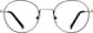Front view of Round Glasses 171221 in Black thumbnail