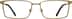 Rectangle Glasses 171314 in Gold Copper