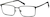 Angle view of Rectangle Glasses 171321 in Black thumbnail
