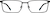 Front view of Rectangle Glasses 171321 in Black thumbnail