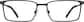 Front view of Rectangle Glasses 171321 in Black thumbnail