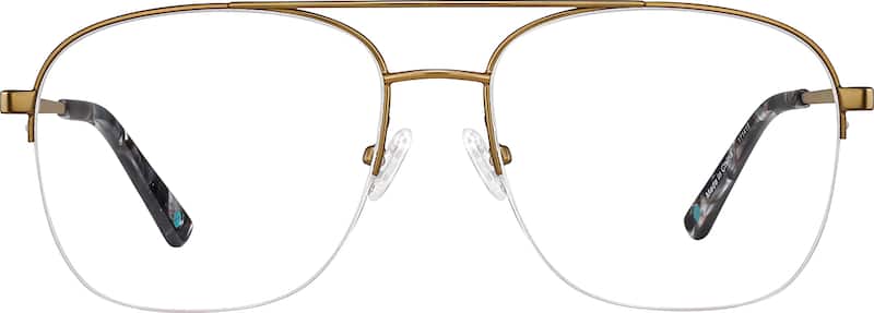 Copper Gold Aviator Glasses