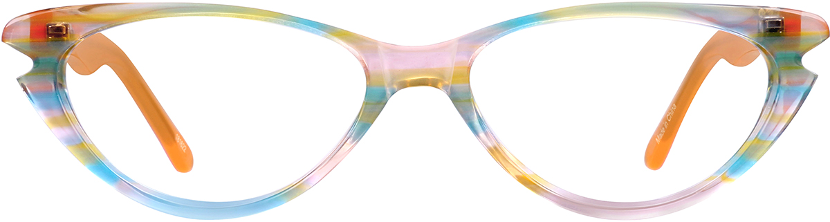Orange Kids’ Cat-Eye Glasses