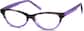 Angle view of Kids' Oval Glasses 181717 in Purple thumbnail
