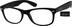 Square Glasses 18270421 in Black