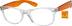 Square Glasses 18270423 in Orange