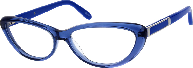 Blue Cat Eye Glasses 183816