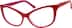 Cat-Eye Glasses 185018 in Red