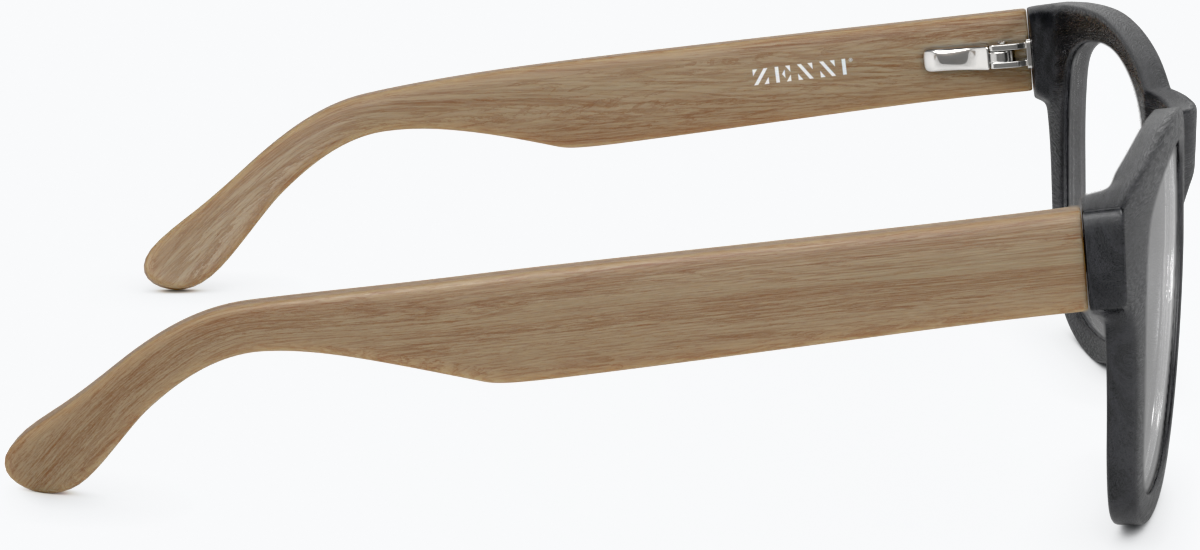 Side view of Square Glasses 185321 in Black thumbnail