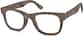 Angle view of Square Glasses 185332 in Wood Texture thumbnail