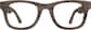 Front view of Square Glasses 185332 in Wood Texture thumbnail