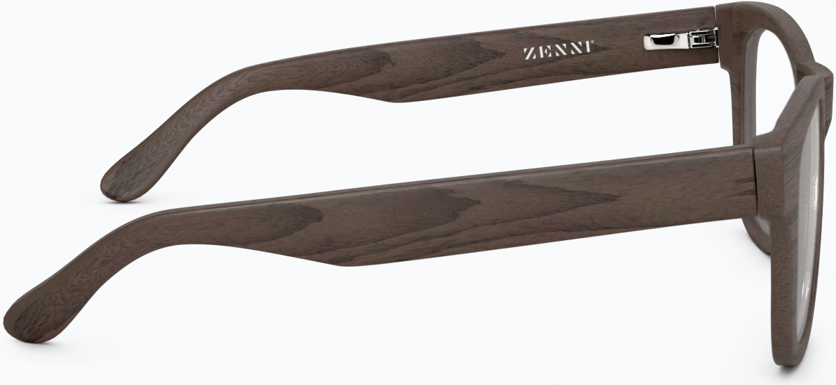 Side view of Square Glasses 185332 in Wood Texture thumbnail