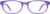 Front view of Kids' Oval Glasses 185917 in Purple thumbnail