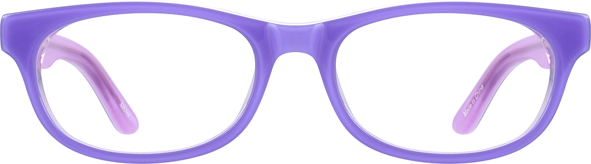 Purple Kids' Oval Glasses