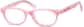 Angle view of Kids' Oval Glasses 185919 in Pink thumbnail