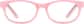 Front view of Kids' Oval Glasses 185919 in Pink thumbnail